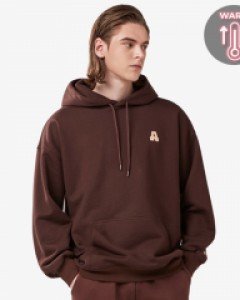 All day basic hoodie fluff brown(unisex)