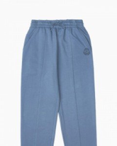 Untact heritage loose fit jogger pants gray blue(unisex)