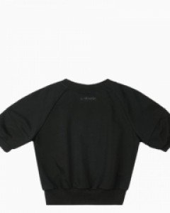 Untact banding crop top black