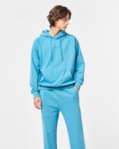 A.CLASSIC logo loose fit hoodie jogger pants set blue(unisex)