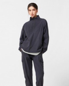 Tricot fresh air cooler loose fit anorak jacket pocket jogger pants set urban gray(unisex)