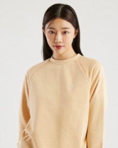 Icon logo sweatshirt vanilla yellow