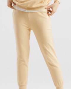 Icon logo jogger pants vanilla yellow