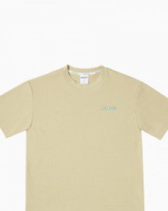 Untact fresh loose fit 1/2 t-shirt beige(unisex)
