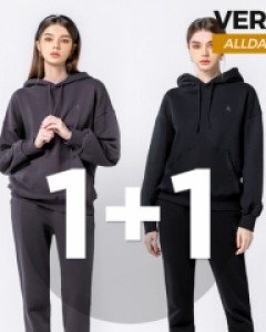 [2pack] All day basic hoodie - jogger pants set VER.2 (unisex)