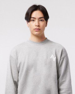 Signature logo sweatshirt light gray(unisex)