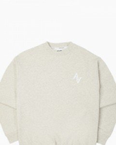 Signature logo sweatshirt oatmeal(unisex)