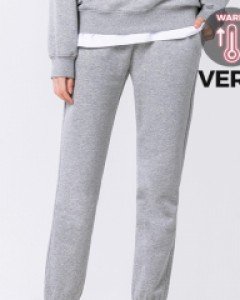 All day basic jogger pants fluff VER.2 melange gray(unisex)