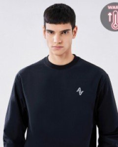 Tricot logo warmer sweatshirt black(unisex)
