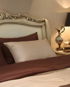 모던 스트라이프 베이지 호텔베딩세트 Qsize