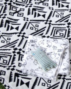 피크닉매트 에스닉 멀티매트겸블랭킷_블랙