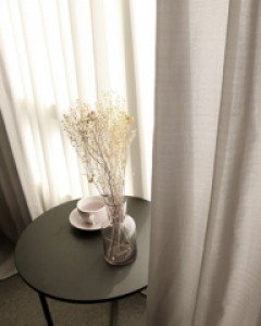 먼지없는 투톤 블리치커튼_그레이