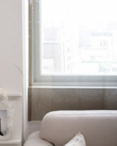 아일렛형 0.15t 방풍방한 냉방손실방지 블랙투명 비닐 우레탄커튼