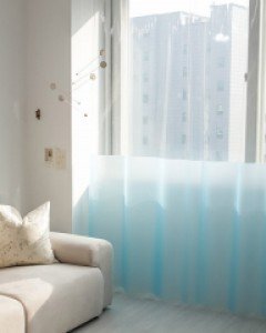 아일렛형 0.15t 방풍방한 냉방손실방지 비닐 투톤 우레탄커튼 6color