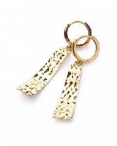 14K 휘네라인 커팅스틱 원터치 귀걸이 E10-82