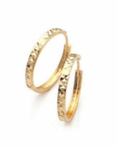 14K 다이아커팅 18mm 원터치 귀걸이 E14-44