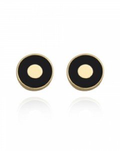 14K 블랙 써클라인 침형 귀걸이 E16-52