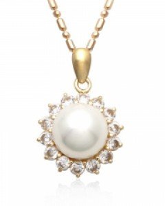 14K 9mm 볼륨 플라워 목걸이 N09-13