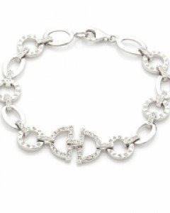 실버 티지 로마닉 팔찌 B01-205