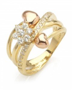 14k/18k 글로리 하트라인 애끼반지 R03-11