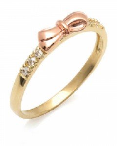 14k/18k 핑크 리본라인 반지 R03-59