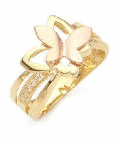 14k/18k 더블 버터플라이 애끼반지 R04-13