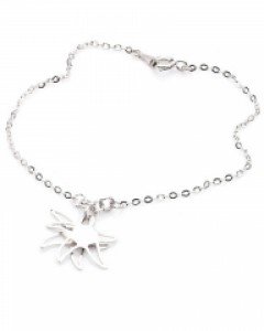 실버 더블 스타 팔찌 B01-244