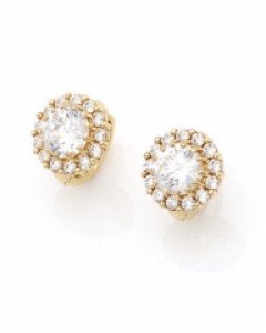 14k/18k 8mm 블라닉 원터치 귀걸이 E22-30