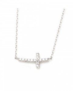 실버 크로스 리브 목걸이 N01-1030 (택1)