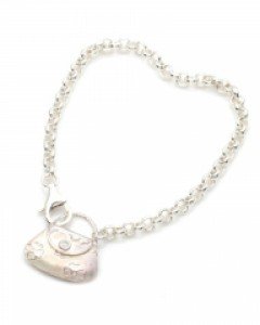 실버 러빙백 피나플러워 팔찌 B01-316