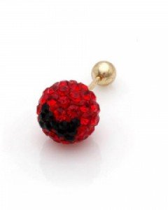 14K 8mm 리본 점토볼 피어싱 PS01-97