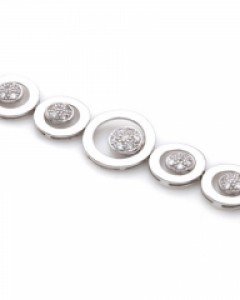 실버 써클 인 큐포인트 팔찌 B01-368