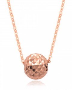 14K 미러커팅볼 목걸이 N13-37 [S2]