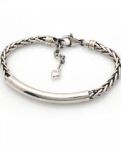 실버 아르 트위스 엔틱 팔찌 B01-378