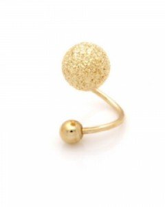 14K 트위스트 5mm스지볼 피어싱 PS03-47