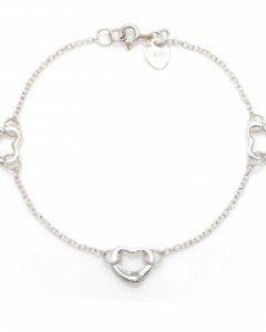 실버 사랑해 팔찌 B01-407