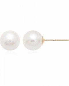 14K 담수진주 8mm 침형 귀걸이 E23-71