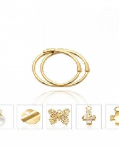 14K 챠밍 DIY 원터치 귀걸이 E24-07 (택1)