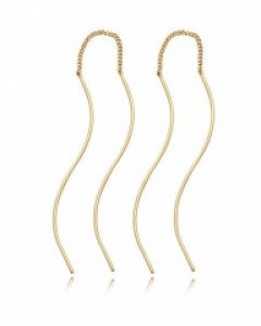 14K 티아나 웨이브라인 귀걸이 E24-14