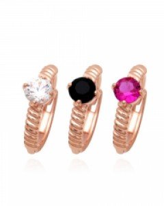 14K/18K 샤이나 트위스트 원터치 귀걸이 E24-99 (택1)