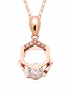 14K/18K 트윙클 더블 헥사곤 목걸이 N16-39 [M2]