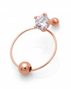 14K 샤이닝 투써클 피어싱 PS04-07