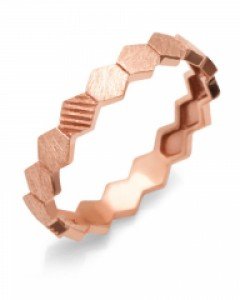14K/18K 헥사곤 샌딩 반지 R09-98
