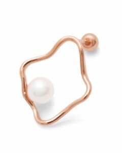 14K 웨이브 진주 피어싱 PS04-15