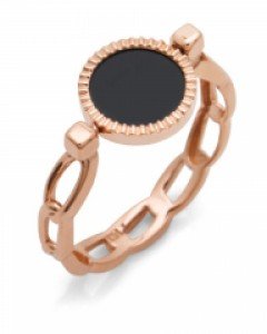 14K/18K 블랙 피어스 반지 R10-17