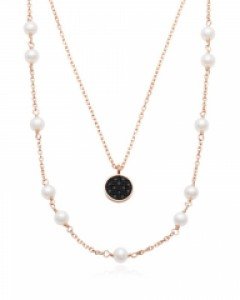 14K/18K 멜리사 블랙 담수 진주 목걸이 N16-89