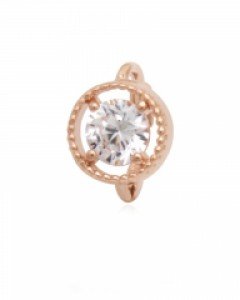 14K 주이 엠보 큐빅 귀찌 E25-95