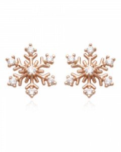 14K 스노우크리스 침형 귀걸이 E26-12