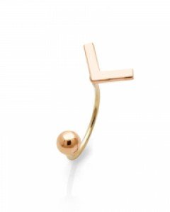 14K 라운딩 브이 피어싱 PS04-42