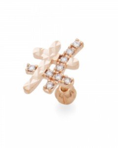 14K 해시태그 피어싱 PS04-50